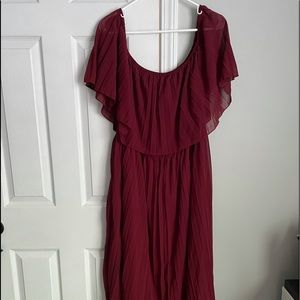 Burgundy dress